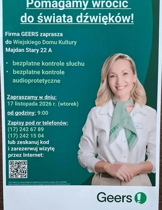 Bezpłatne badanie słuchu w Majdanie Starym – zapisy trwają