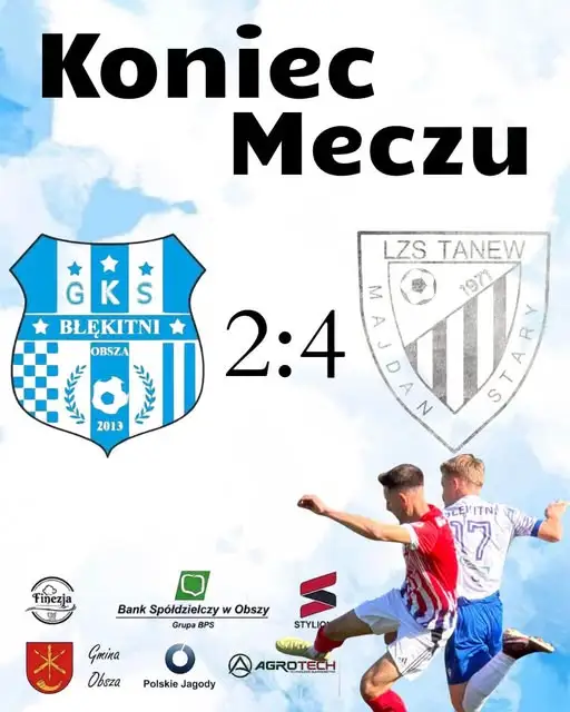 Obszanie przegrywają 2:4 – walka do końca mimo porażki