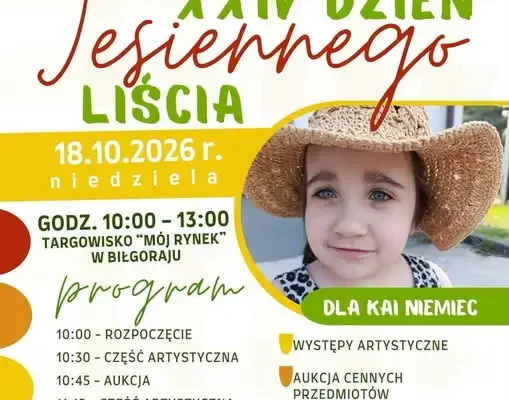 Dzień Jesiennego Liścia dla Kai Niemiec – już w niedzielę w Biłgoraju