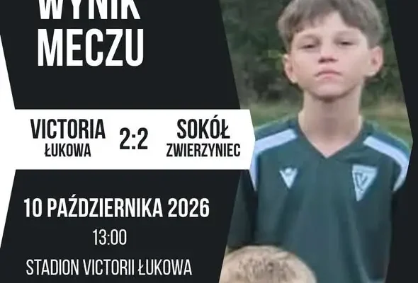 Victoria Łuków Młodzik remisuje 2:2 i utrzymuje prowadzenie w tabeli