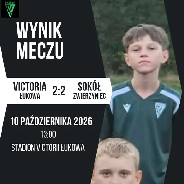 Victoria Łuków Młodzik remisuje 2:2 i utrzymuje prowadzenie w tabeli