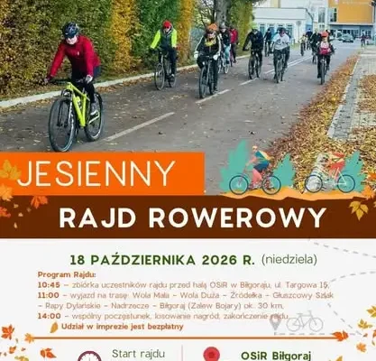 Jesienny Rajd Rowerowy w Biłgoraju – trwają zapisy