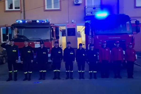 Strażacy z Tarnogrodu oddali hołd kolegom poległym w akcji gaśniczej w Nisku