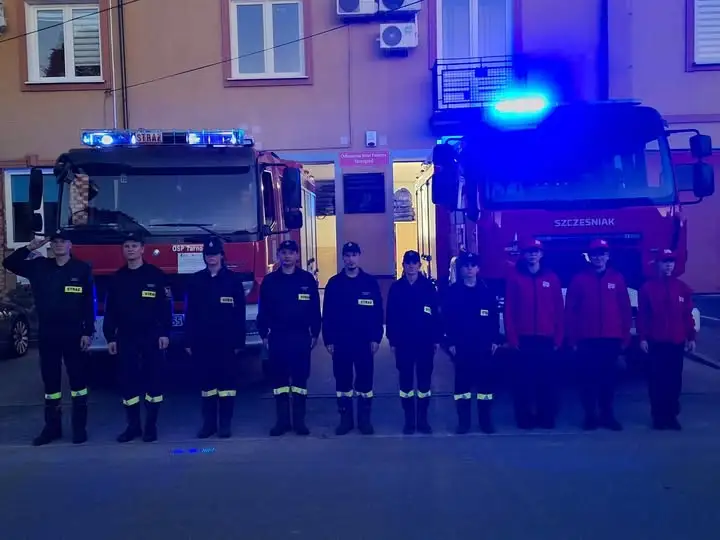 Strażacy z Tarnogrodu oddali hołd kolegom poległym w akcji gaśniczej w Nisku