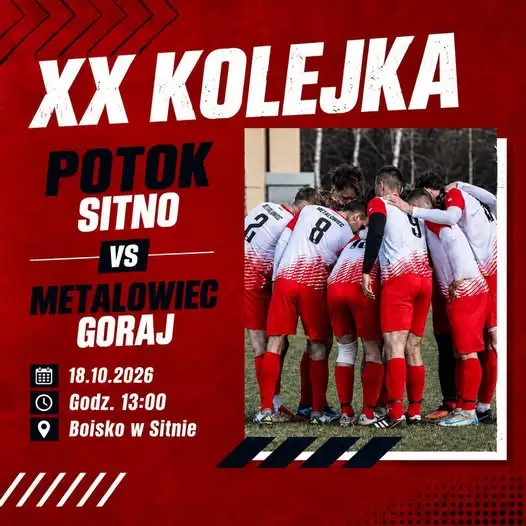 LKS Metalowiec Goraj zagra w Sitnie – XX kolejka już w niedzielę