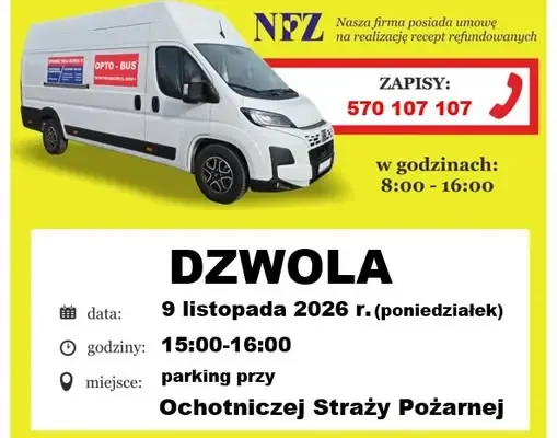 Bezpłatne badanie wzroku w Dzwoli – 9 listopada 2026