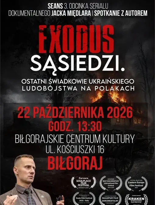 Seans i spotkanie z reżyserem w Biłgoraju – 22 października 2026