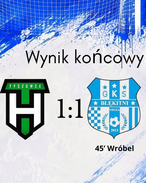 Błękitni Obsza z remisem 1:1 z Tyszowcami – walka do końca