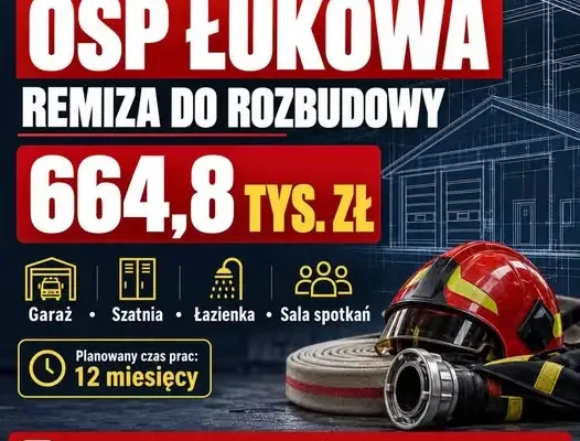 Nowa remiza dla OSP Łukowa za 664,8 tys. zł – umowa podpisana