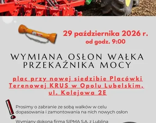 Bezpłatna wymiana osłon wałka przekaźnika mocy w Opolu Lubelskim