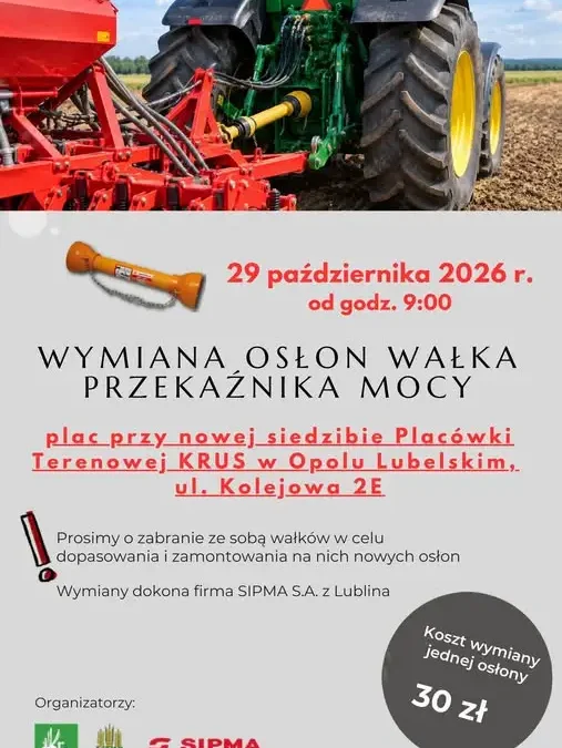 Bezpłatna wymiana osłon wałka przekaźnika mocy w Opolu Lubelskim