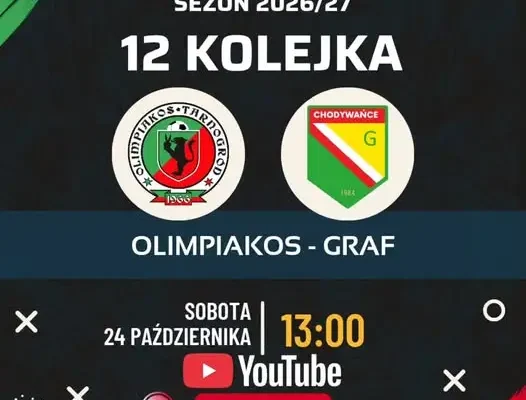Olimpiakos Tarnogród zmierzy się z Grafem Chodywańce w 12. kolejce