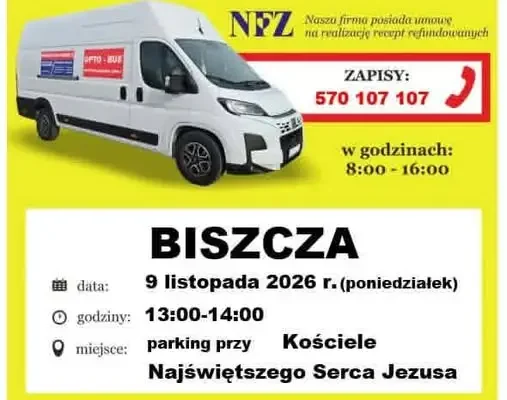Bezpłatne badanie wzroku w Biszczy – 9 listopada 2026