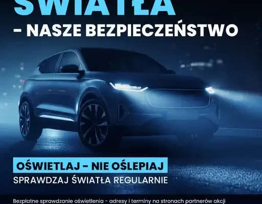 Bezpłatne sprawdzenie świateł w Łukowie – rusza kampania „Twoje światła – Nasze bezpieczeństwo”